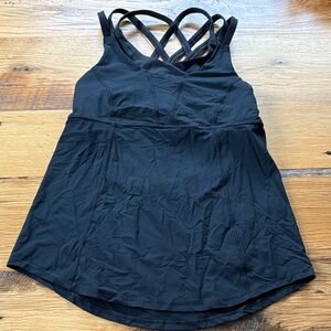 Lululemon Athletica Black Strappy Tank Top - Size 6